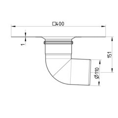 Line drawing of a lower part from the series Lower part-bitumen.